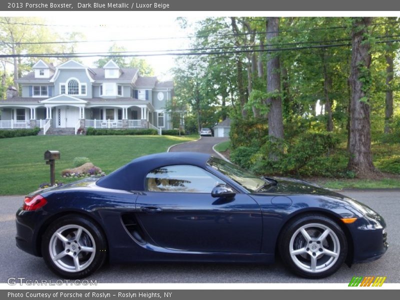 Dark Blue Metallic / Luxor Beige 2013 Porsche Boxster