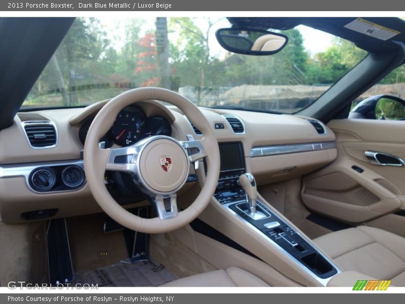 Dark Blue Metallic / Luxor Beige 2013 Porsche Boxster