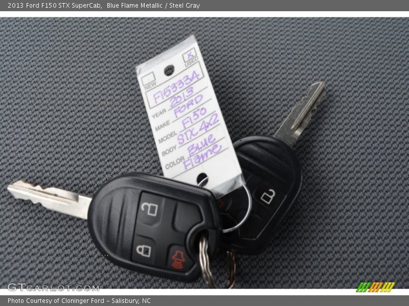 Blue Flame Metallic / Steel Gray 2013 Ford F150 STX SuperCab