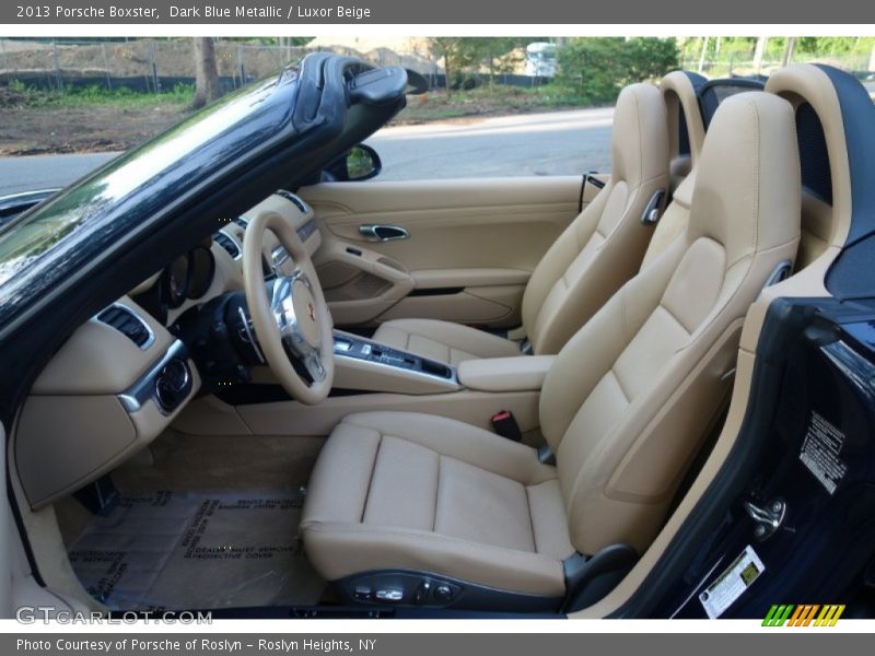Dark Blue Metallic / Luxor Beige 2013 Porsche Boxster
