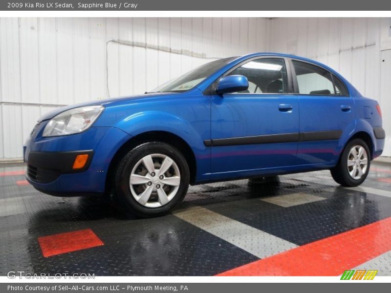 Sapphire Blue / Gray 2009 Kia Rio LX Sedan