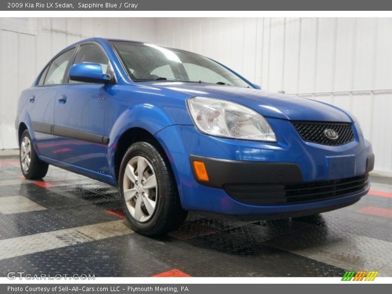 Sapphire Blue / Gray 2009 Kia Rio LX Sedan