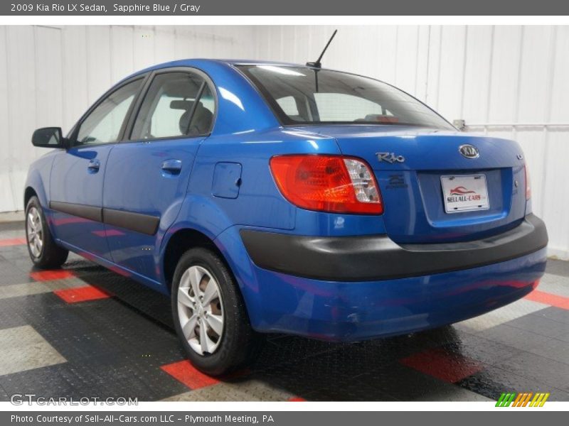 Sapphire Blue / Gray 2009 Kia Rio LX Sedan