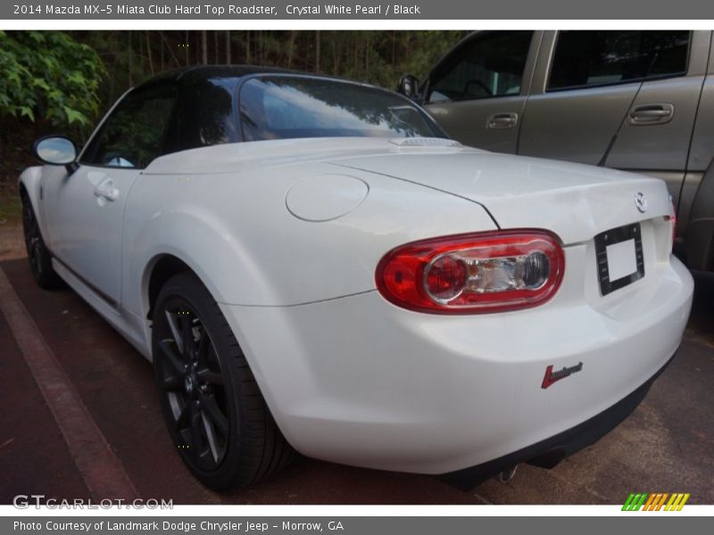Crystal White Pearl / Black 2014 Mazda MX-5 Miata Club Hard Top Roadster