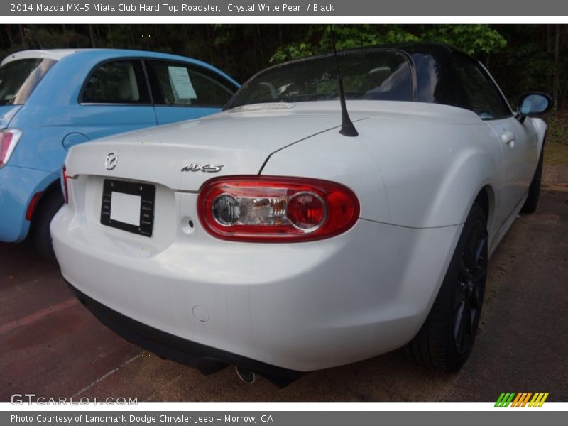 Crystal White Pearl / Black 2014 Mazda MX-5 Miata Club Hard Top Roadster