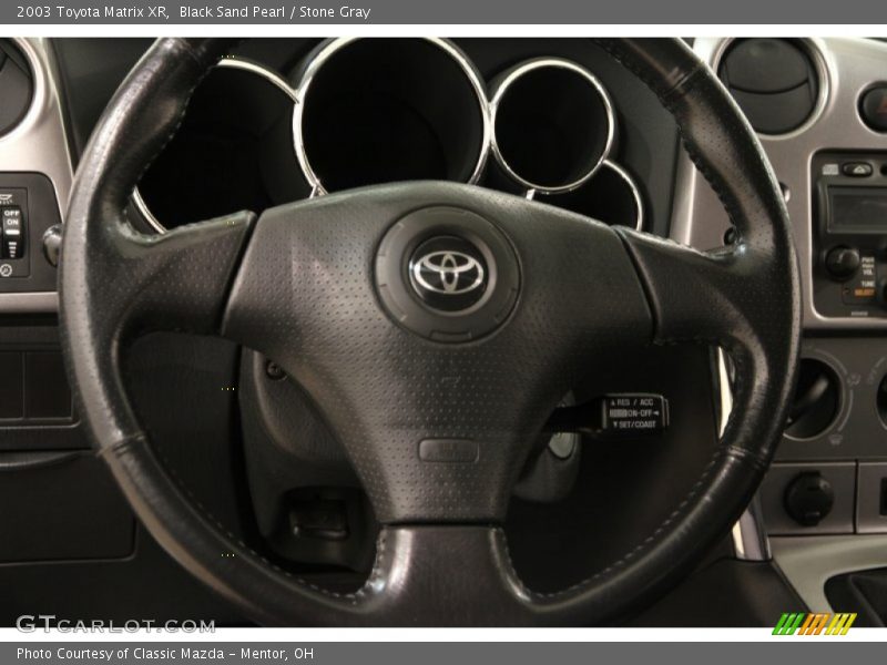 Black Sand Pearl / Stone Gray 2003 Toyota Matrix XR