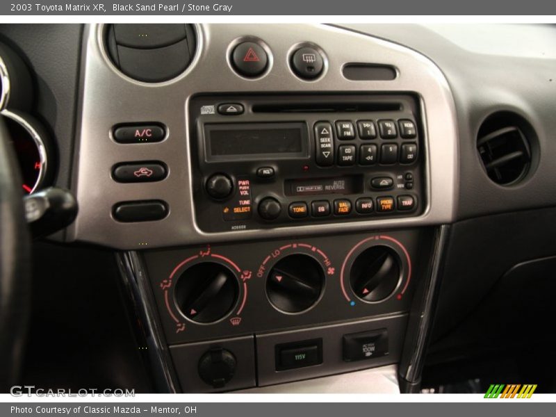 Black Sand Pearl / Stone Gray 2003 Toyota Matrix XR