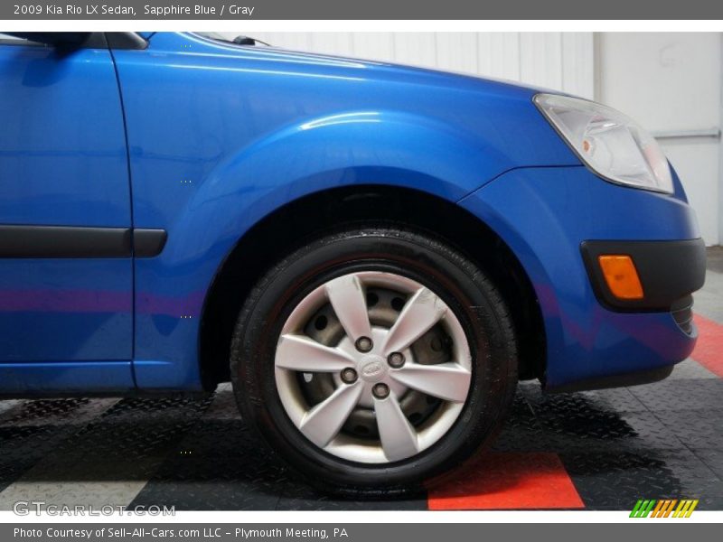 Sapphire Blue / Gray 2009 Kia Rio LX Sedan