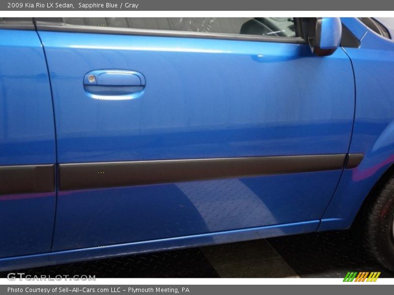 Sapphire Blue / Gray 2009 Kia Rio LX Sedan