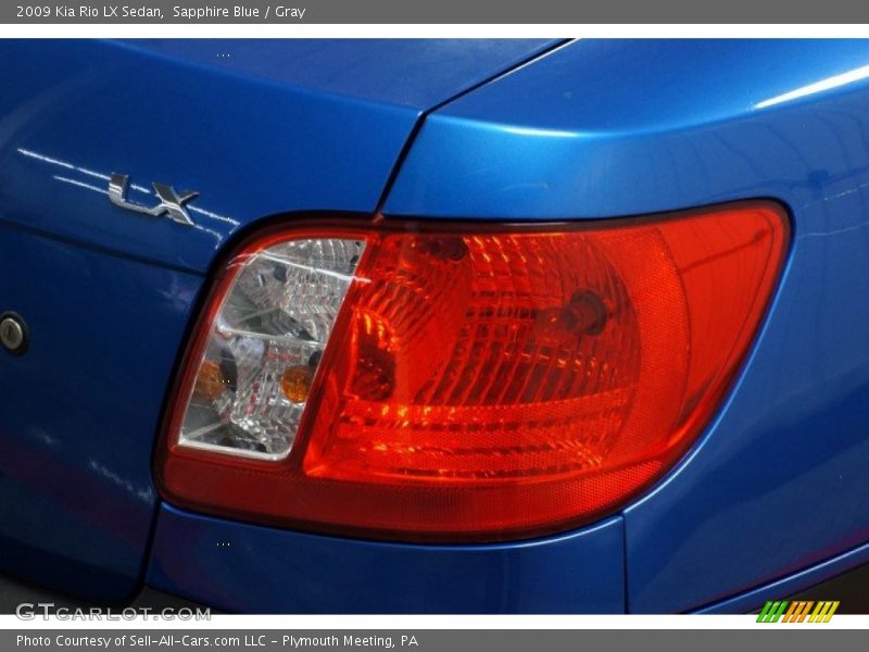 Sapphire Blue / Gray 2009 Kia Rio LX Sedan