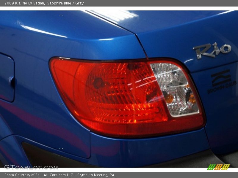 Sapphire Blue / Gray 2009 Kia Rio LX Sedan