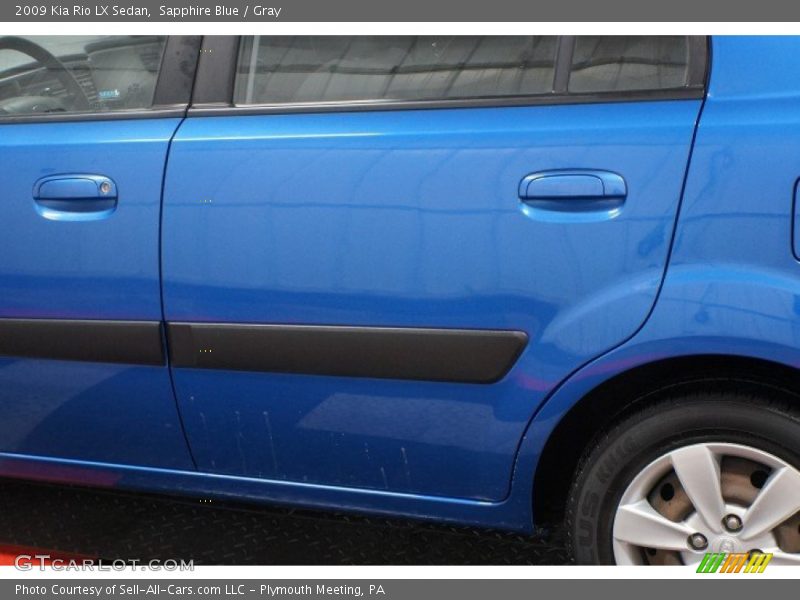 Sapphire Blue / Gray 2009 Kia Rio LX Sedan