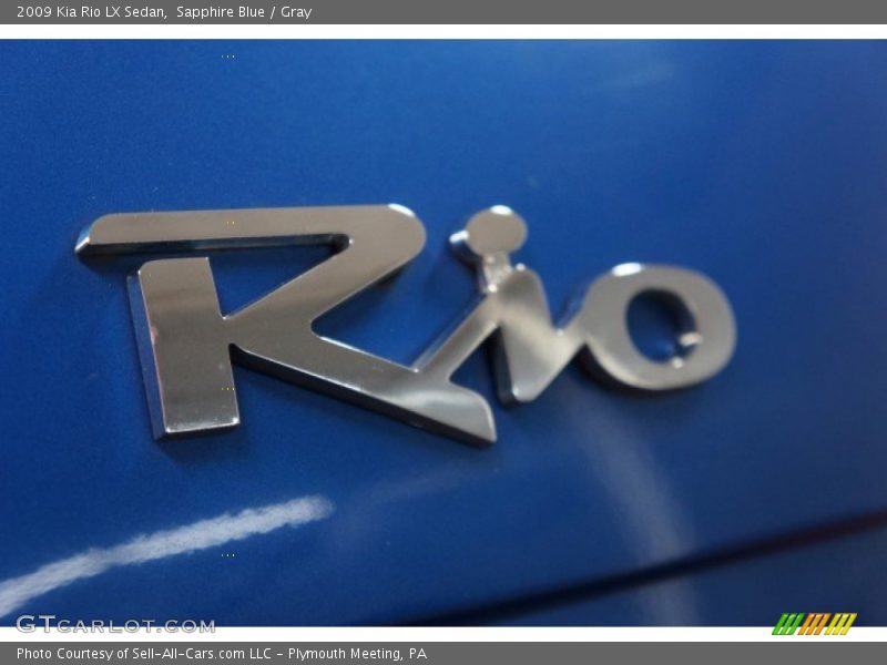 Sapphire Blue / Gray 2009 Kia Rio LX Sedan