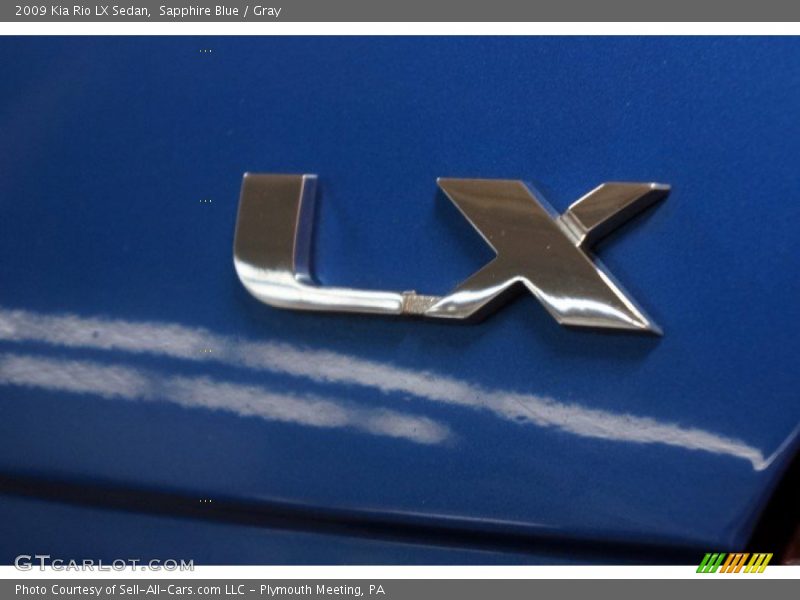 Sapphire Blue / Gray 2009 Kia Rio LX Sedan