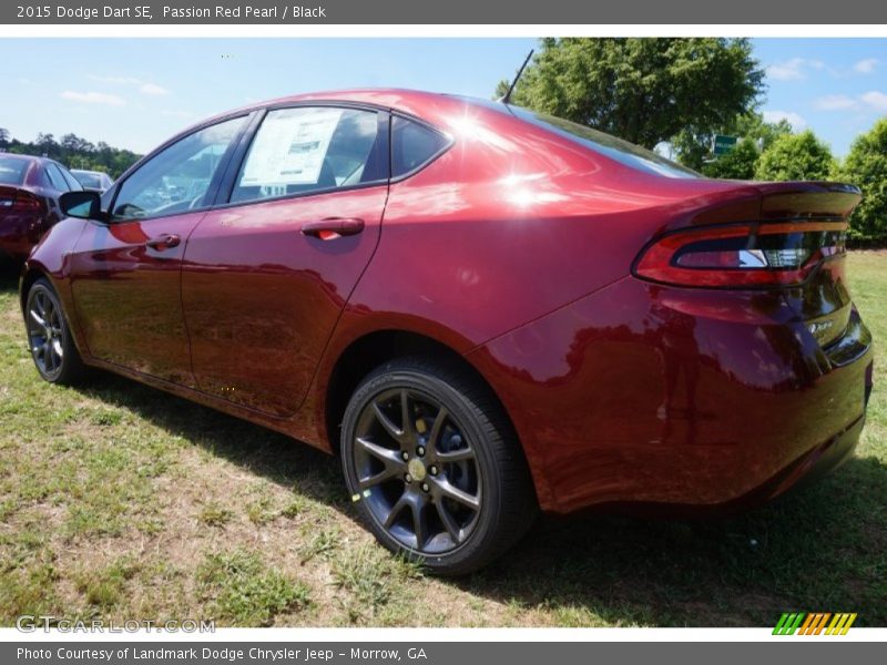 Passion Red Pearl / Black 2015 Dodge Dart SE