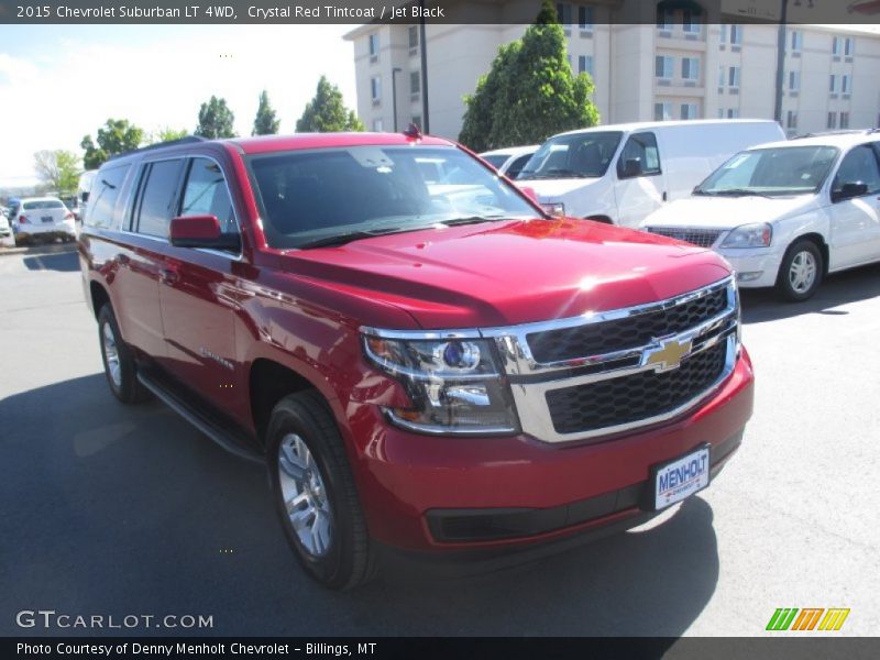 Crystal Red Tintcoat / Jet Black 2015 Chevrolet Suburban LT 4WD