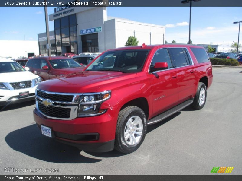 Crystal Red Tintcoat / Jet Black 2015 Chevrolet Suburban LT 4WD
