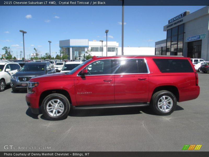 Crystal Red Tintcoat / Jet Black 2015 Chevrolet Suburban LT 4WD