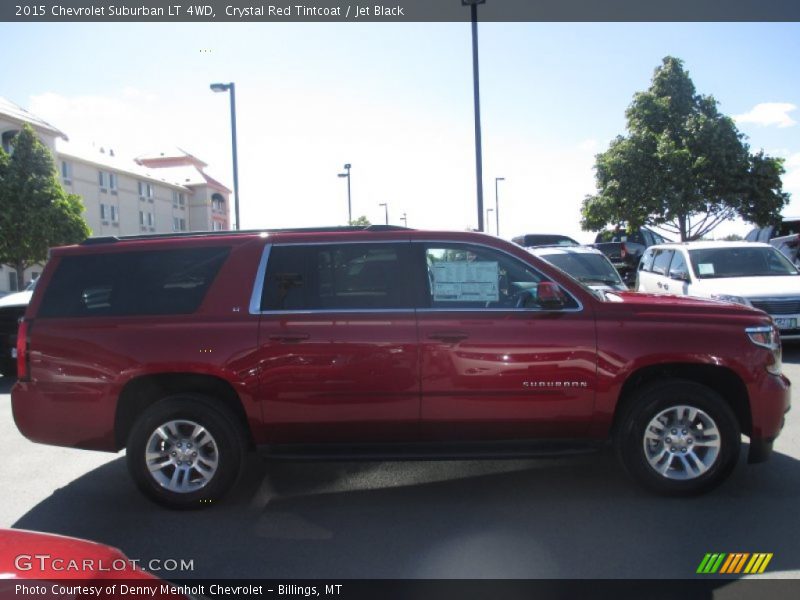 Crystal Red Tintcoat / Jet Black 2015 Chevrolet Suburban LT 4WD