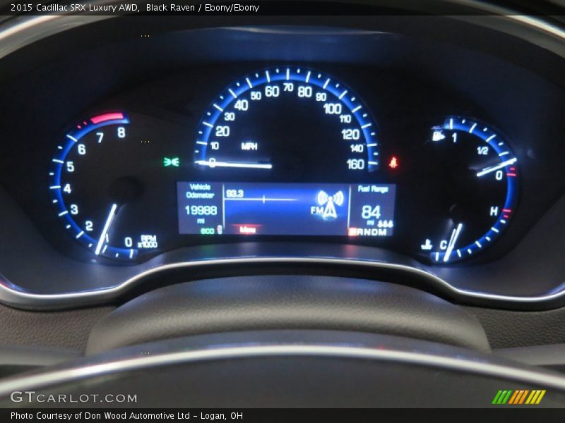 Black Raven / Ebony/Ebony 2015 Cadillac SRX Luxury AWD
