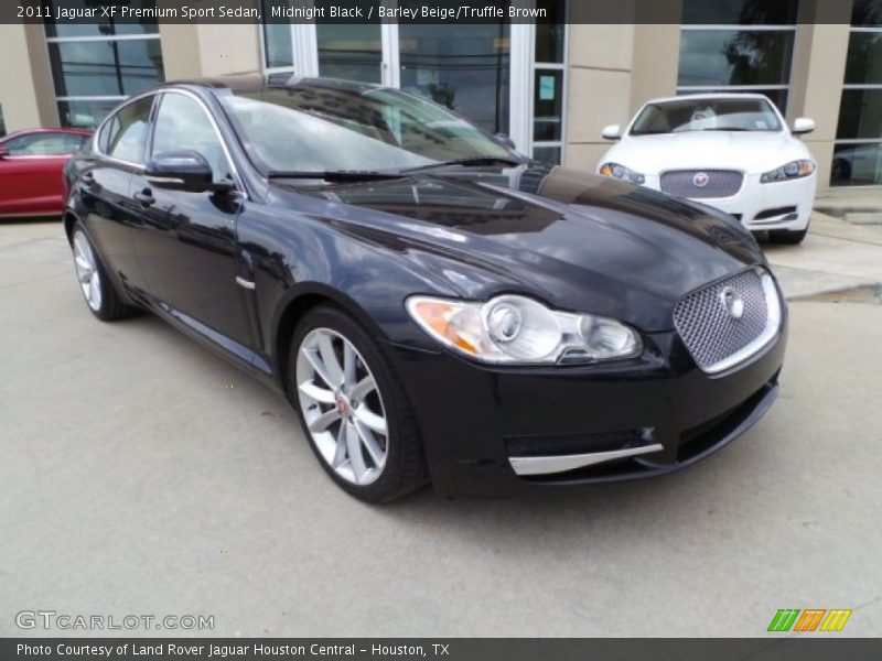 Midnight Black / Barley Beige/Truffle Brown 2011 Jaguar XF Premium Sport Sedan