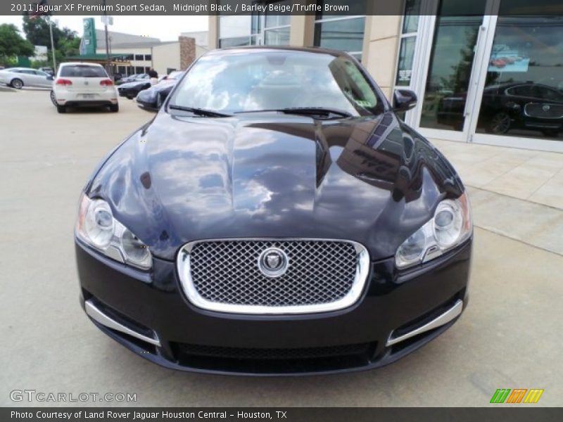 Midnight Black / Barley Beige/Truffle Brown 2011 Jaguar XF Premium Sport Sedan