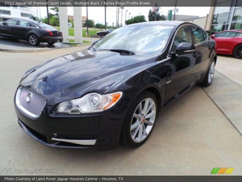 Midnight Black / Barley Beige/Truffle Brown 2011 Jaguar XF Premium Sport Sedan