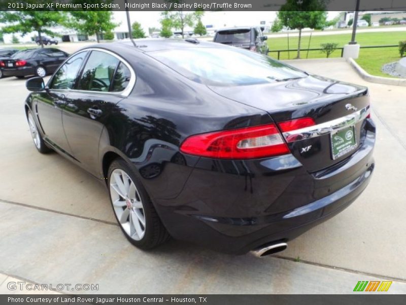 Midnight Black / Barley Beige/Truffle Brown 2011 Jaguar XF Premium Sport Sedan