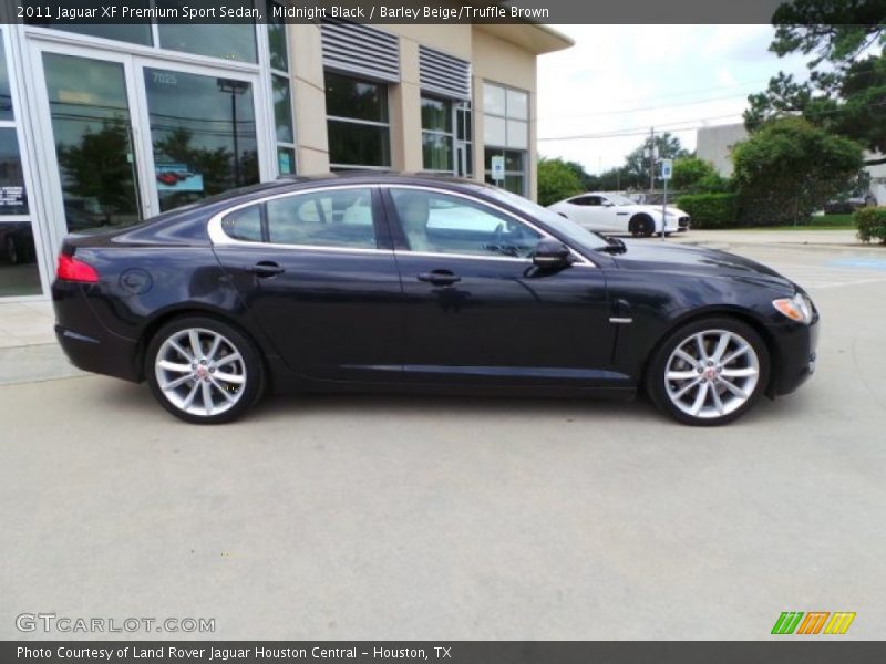 Midnight Black / Barley Beige/Truffle Brown 2011 Jaguar XF Premium Sport Sedan