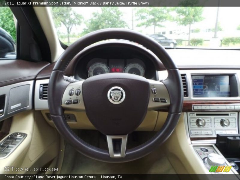 Midnight Black / Barley Beige/Truffle Brown 2011 Jaguar XF Premium Sport Sedan