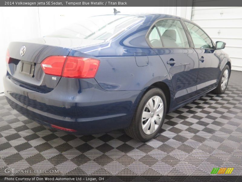 Tempest Blue Metallic / Titan Black 2014 Volkswagen Jetta SE Sedan