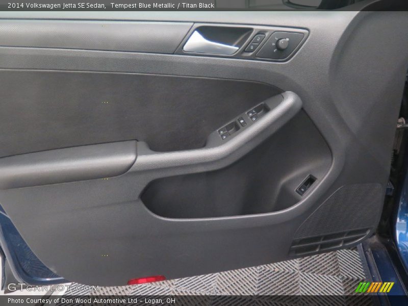 Tempest Blue Metallic / Titan Black 2014 Volkswagen Jetta SE Sedan