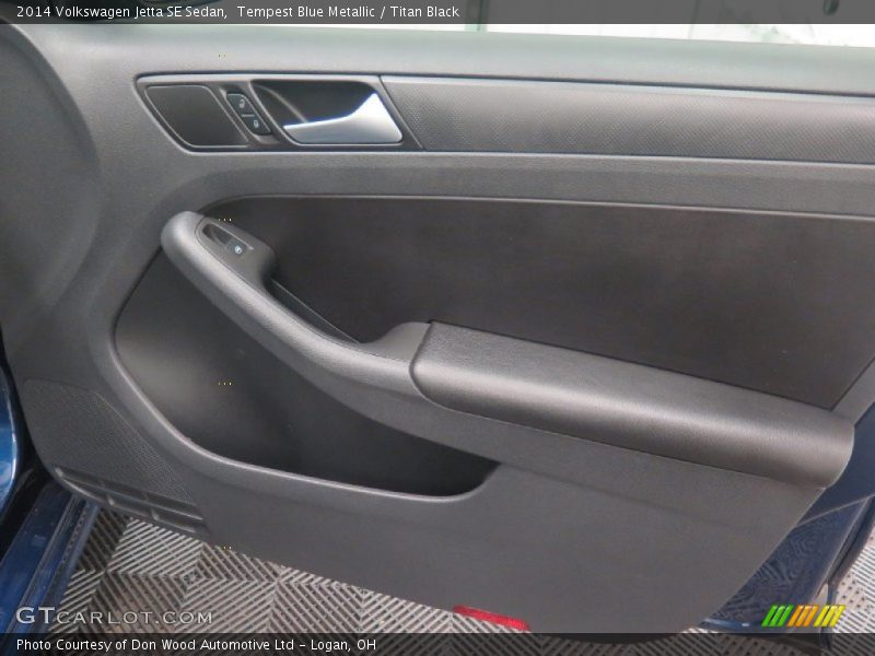 Tempest Blue Metallic / Titan Black 2014 Volkswagen Jetta SE Sedan