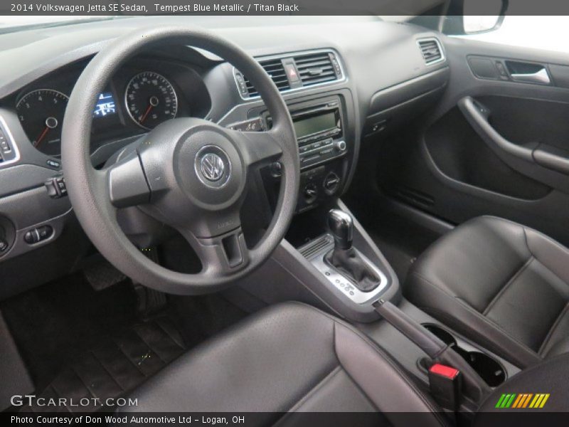 Tempest Blue Metallic / Titan Black 2014 Volkswagen Jetta SE Sedan