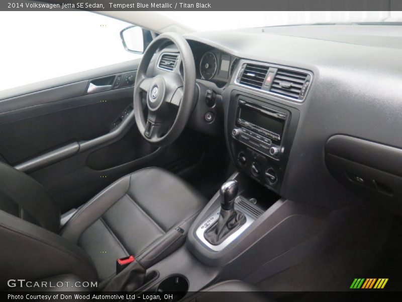 Tempest Blue Metallic / Titan Black 2014 Volkswagen Jetta SE Sedan