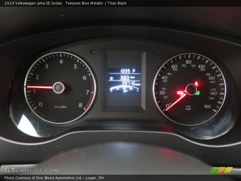 Tempest Blue Metallic / Titan Black 2014 Volkswagen Jetta SE Sedan