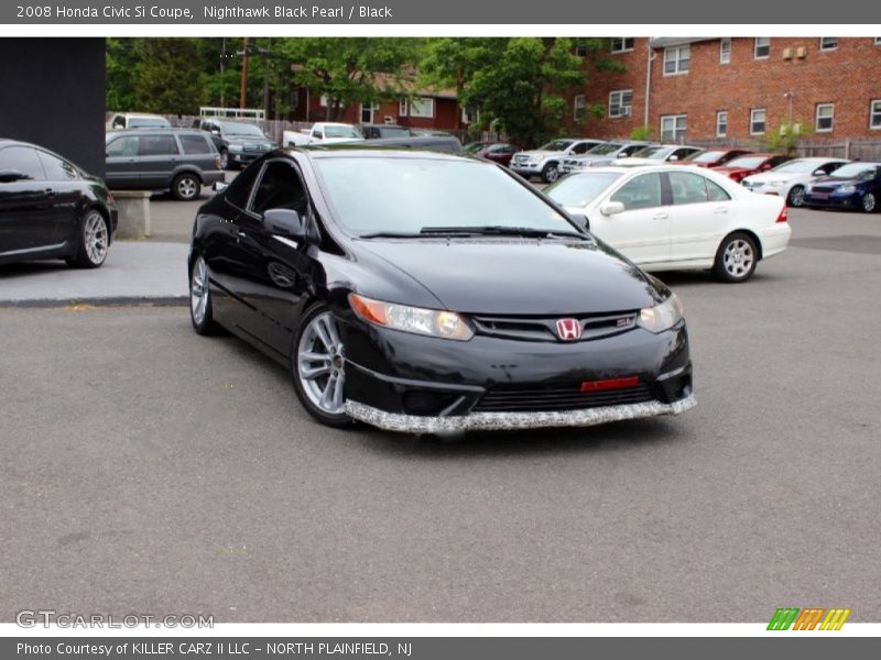 Nighthawk Black Pearl / Black 2008 Honda Civic Si Coupe