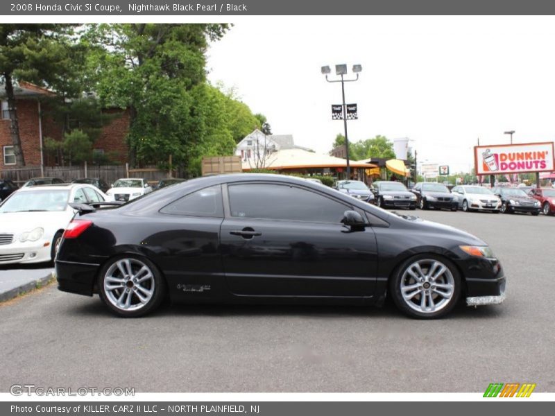 Nighthawk Black Pearl / Black 2008 Honda Civic Si Coupe
