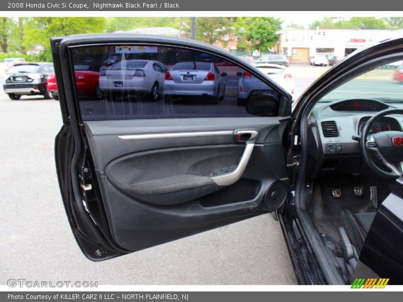 Nighthawk Black Pearl / Black 2008 Honda Civic Si Coupe