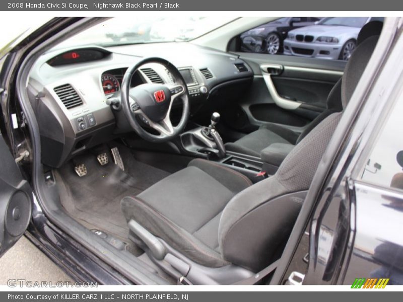 Nighthawk Black Pearl / Black 2008 Honda Civic Si Coupe