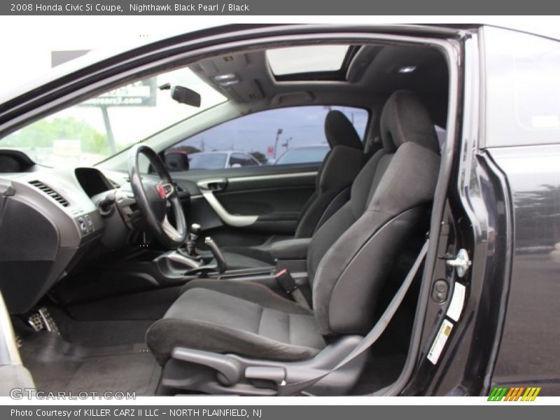 Nighthawk Black Pearl / Black 2008 Honda Civic Si Coupe