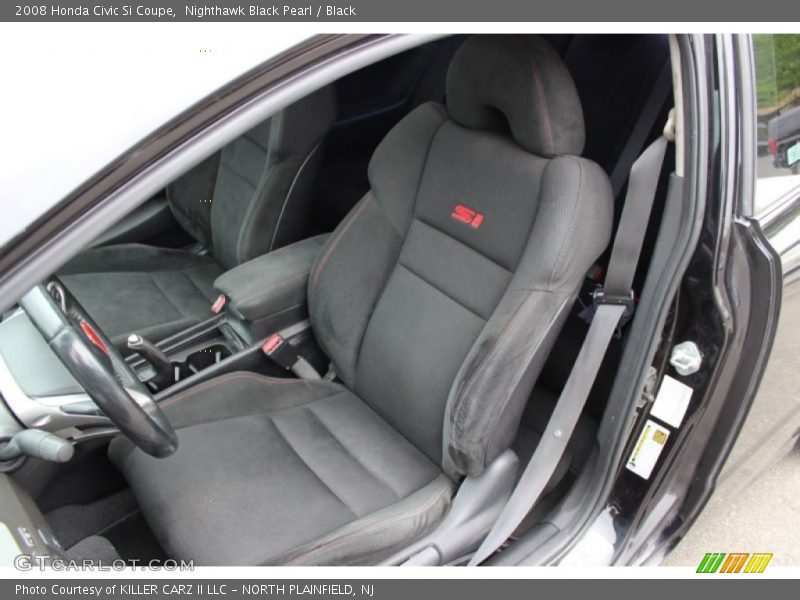 Nighthawk Black Pearl / Black 2008 Honda Civic Si Coupe