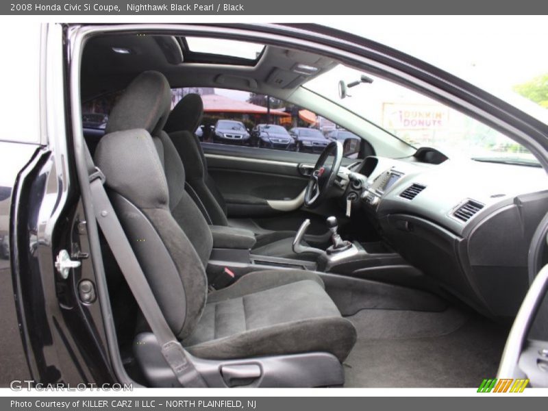Nighthawk Black Pearl / Black 2008 Honda Civic Si Coupe