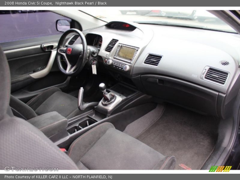 Nighthawk Black Pearl / Black 2008 Honda Civic Si Coupe