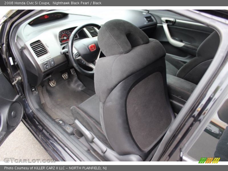 Nighthawk Black Pearl / Black 2008 Honda Civic Si Coupe