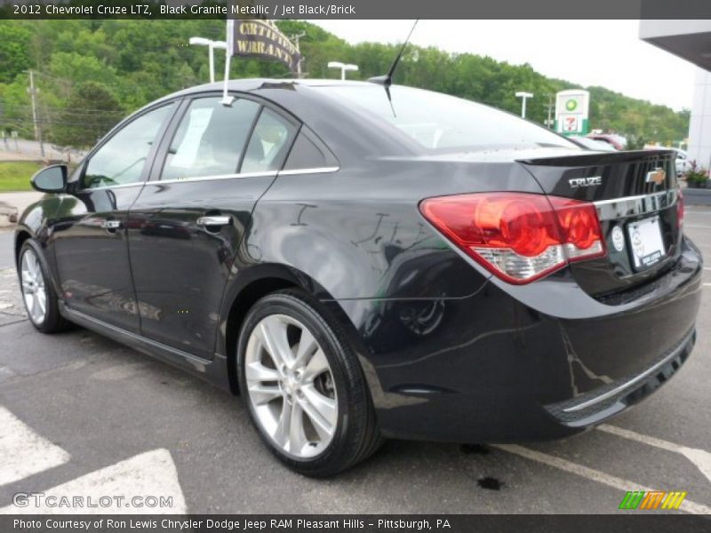 Black Granite Metallic / Jet Black/Brick 2012 Chevrolet Cruze LTZ