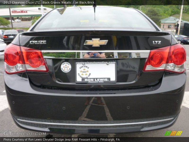 Black Granite Metallic / Jet Black/Brick 2012 Chevrolet Cruze LTZ
