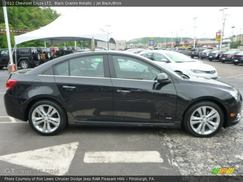 Black Granite Metallic / Jet Black/Brick 2012 Chevrolet Cruze LTZ
