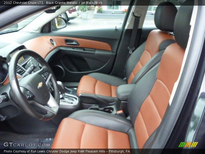 Black Granite Metallic / Jet Black/Brick 2012 Chevrolet Cruze LTZ