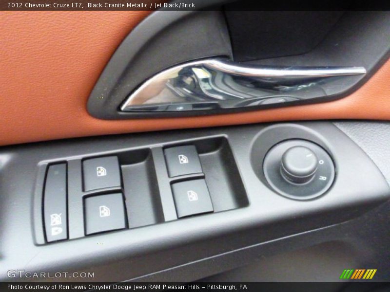 Black Granite Metallic / Jet Black/Brick 2012 Chevrolet Cruze LTZ